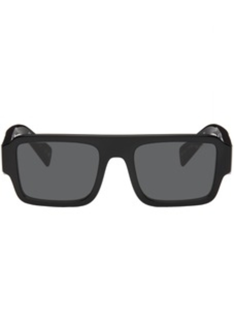 Prada Eyewear Black Oversized Square Sunglasses