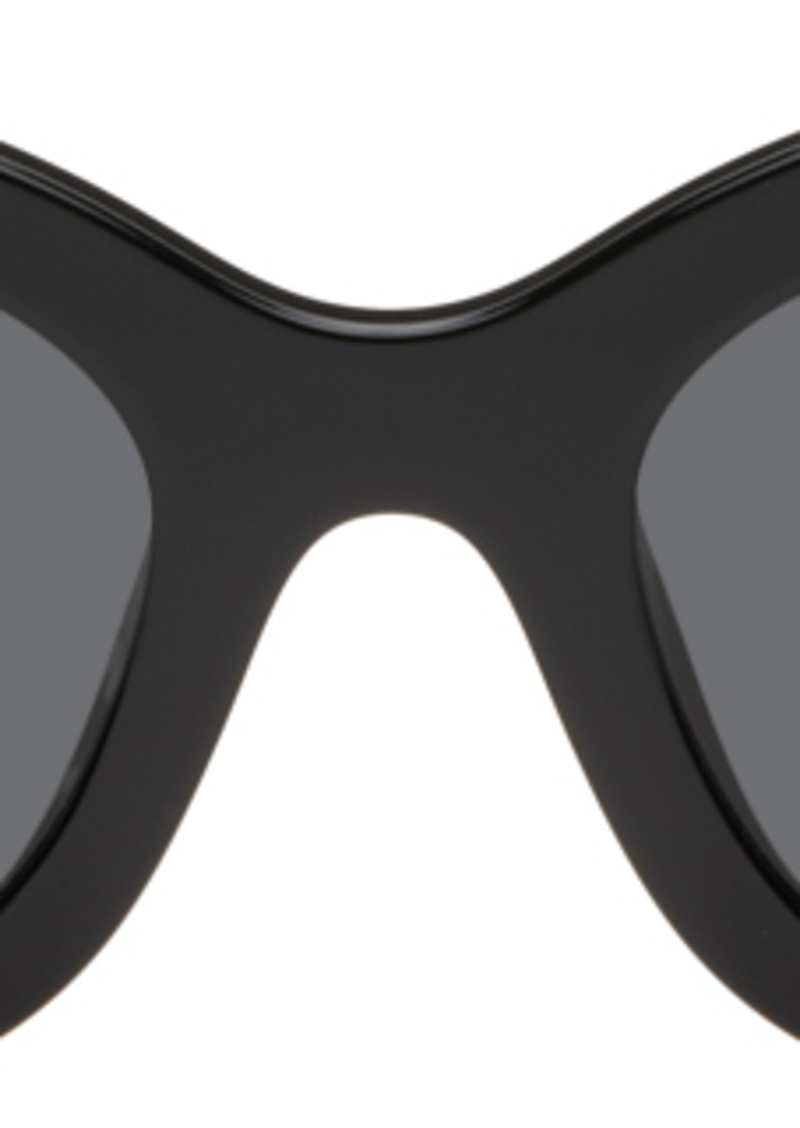 Prada Eyewear Black Round Sunglasses