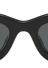 Prada Eyewear Black Triangle Logo Sunglasses