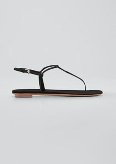 Prada Flat Patent Leather Thong Sandals