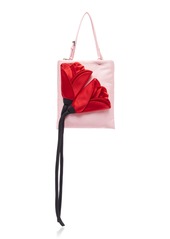 Prada Flower Embellished Raso Mini Top Handle Bag