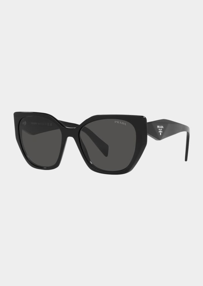 Prada Geometric Square Acetate Sunglasses