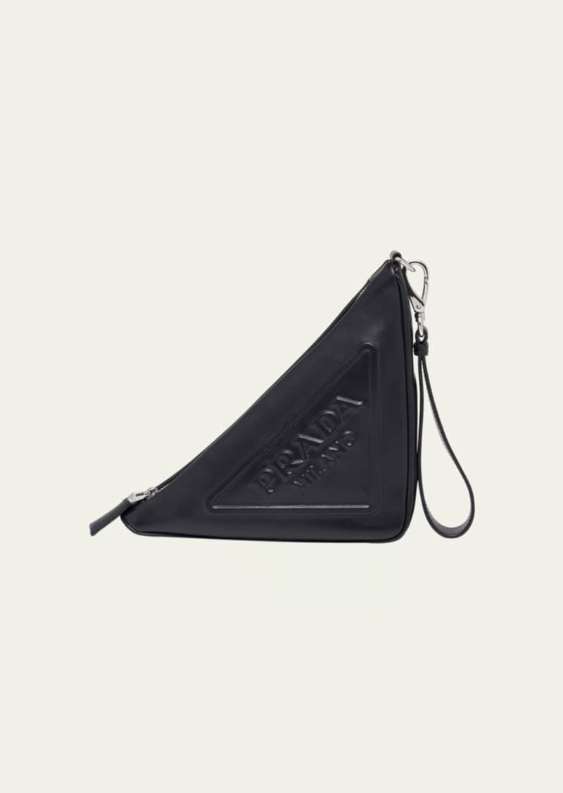 Prada Grace Triangle Leather Pouch