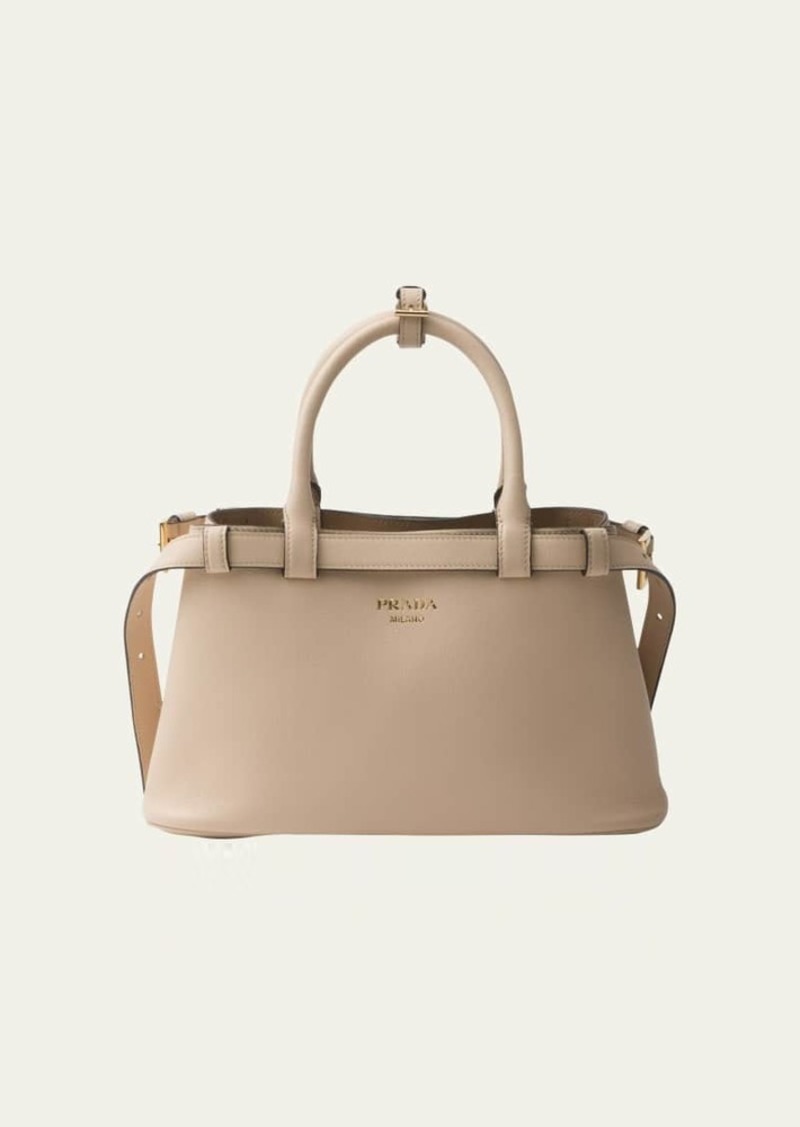 Prada Small Grain Leather Top-Handle Bag