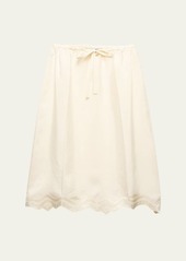 Prada Haboutai Deco Silk Slip Skirt