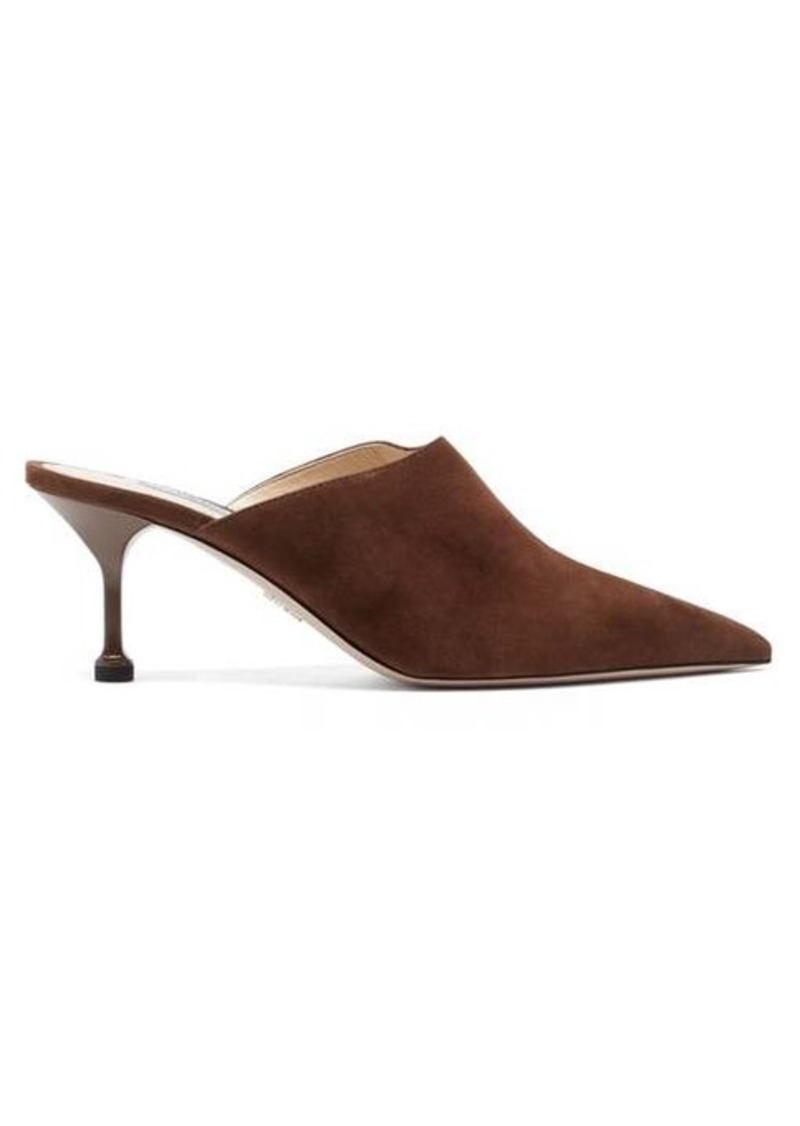 suede mules shoes
