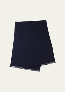 Prada Jacquard Triangle Logo Cashmere Degrade Scarf