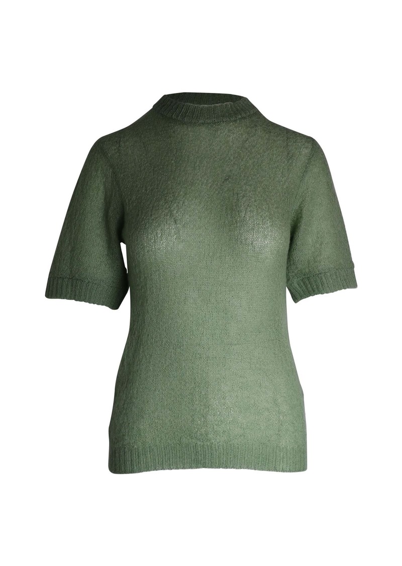 Prada Knit Top in Green Cashmere