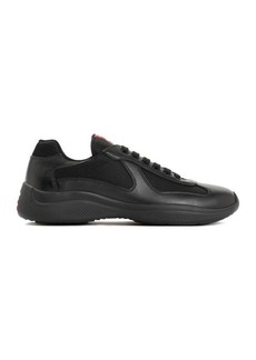 PRADA  LEATHER LACE-UP SNEAKERS SHOES