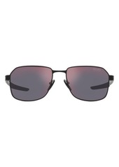 Prada Linea Rossa 57mm Rectangular Sunglasses