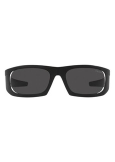 Prada Linea Rossa 59mm Wraparound Sunglasses