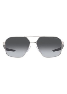 Prada Linea Rossa 60mm Polarized Gradient Irregular Sunglasses