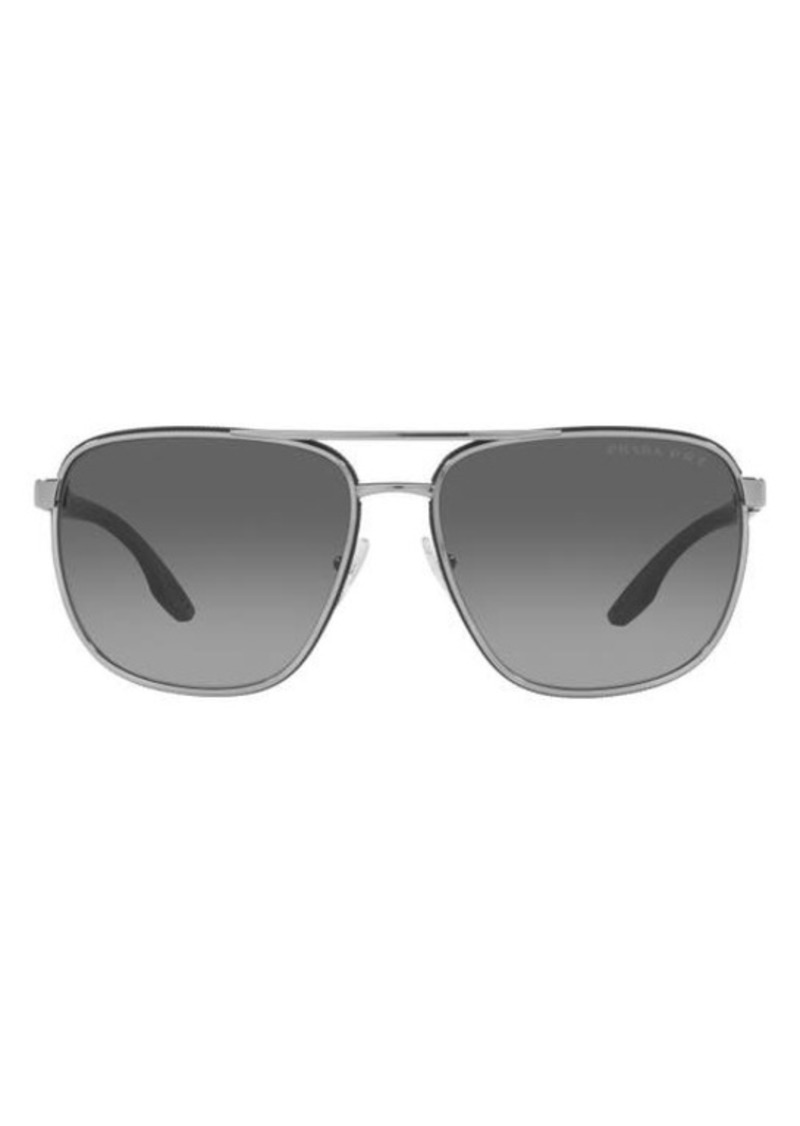 Prada Linea Rossa 62mm Oversize Square Sunglasses