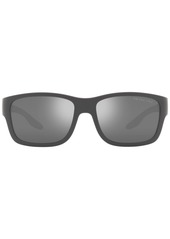 Prada Linea Rossa Men's Polarized Sunglasses, Ps 01WS 59 - Gray Rubber