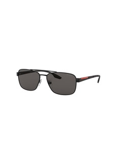 Prada Linea Rossa Men's Sunglasses, Ps 51US 62 - BLACK / GREY