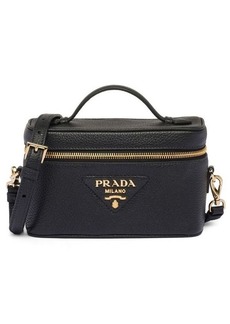 PRADA logo-plaque leather mini-bag