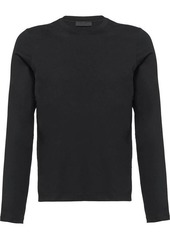 PRADA logo plaque long-sleeved t-shirt