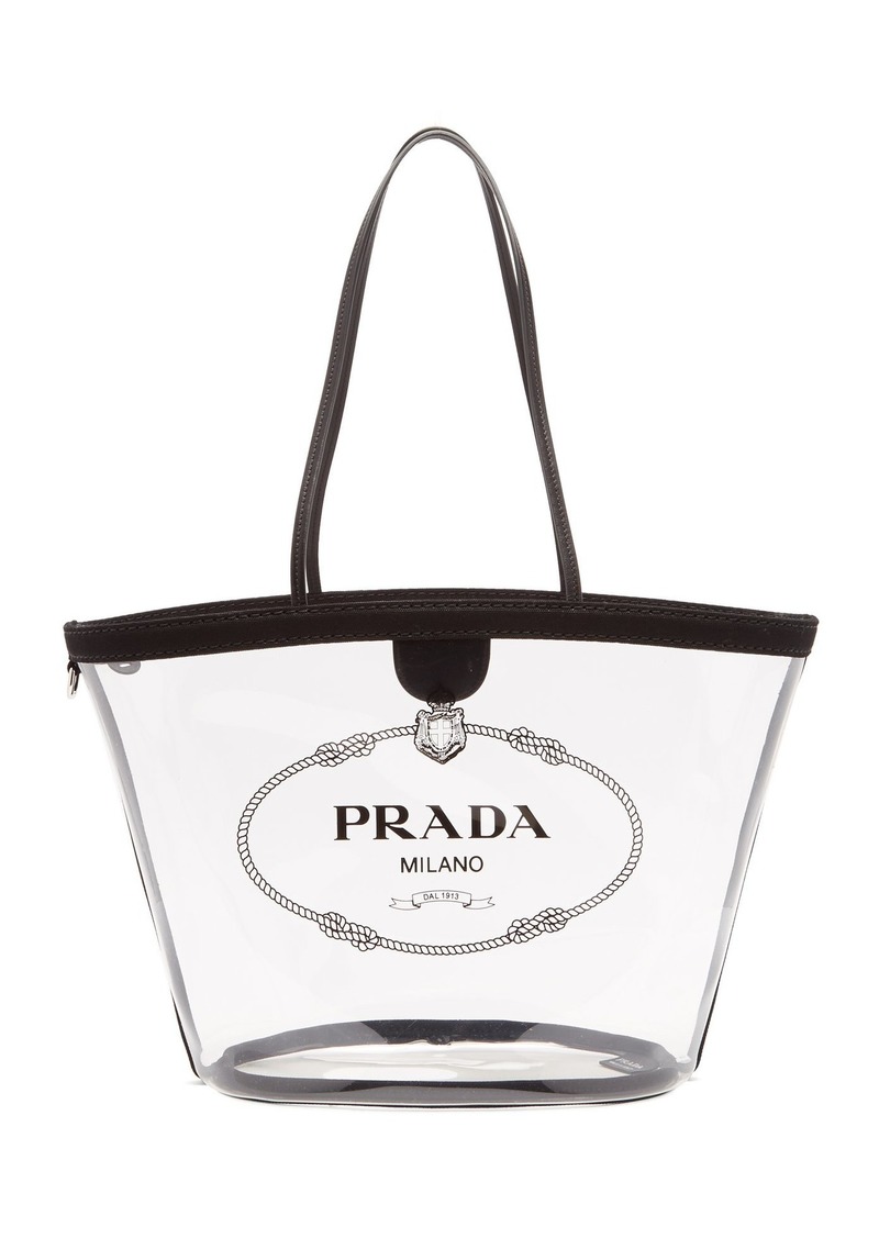 prada clear tote