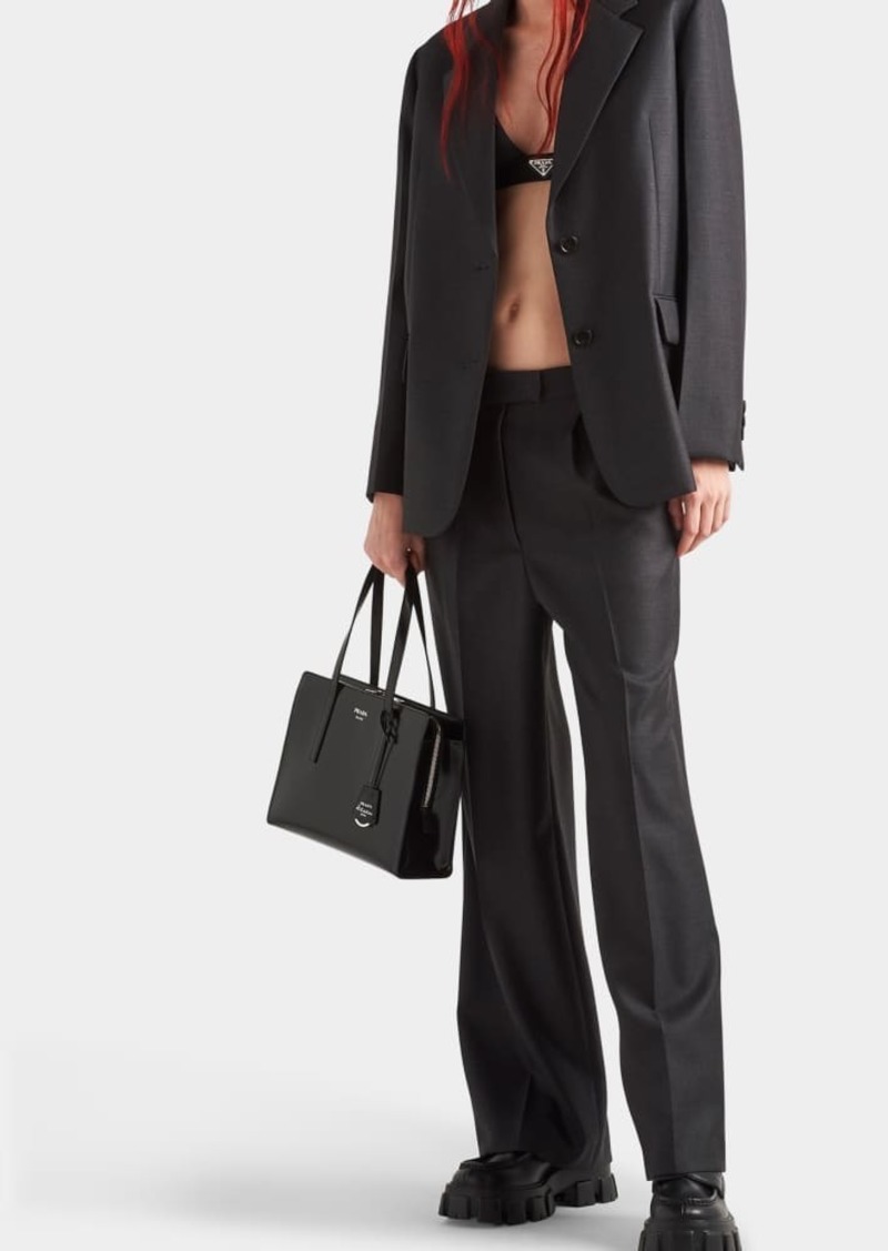 Prada Low-Rise Wool Trousers