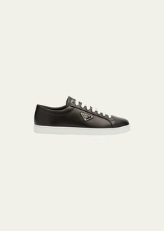 Prada Men’s Lane Spazzolato Leather Sneakers