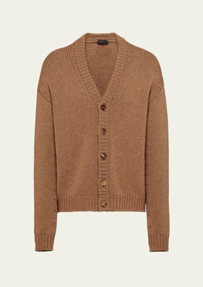 Prada Men's Cashmere Cardigan Sweater