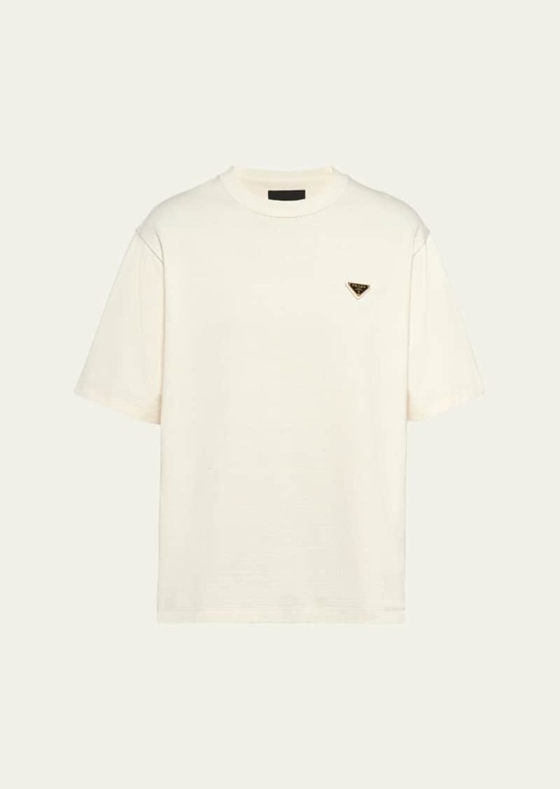 Prada Men's Cotton Logo T-Shirt