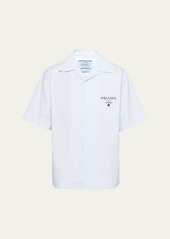 Prada Men's Double Match Camp Shirt