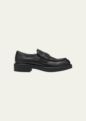 Prada Men's Grained Deerskin Penny Loafers