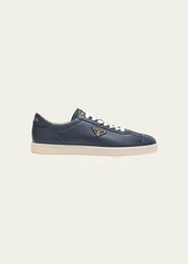 Prada Men's Lane Deerskin Low-Top Sneakers