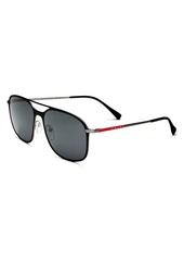 Prada Men's Linea Rossa Evolution Brow Bar Square Sunglasses, 59mm