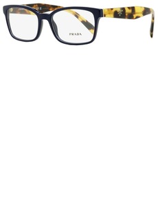 Prada Men's Rectangular Eyeglasses VPR 18T VIB-1O1 Blue/Tortoise 53mm