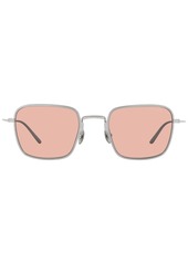 Prada Titanium Rectangular Men's Sunglasses, Pr 54WS - Satin Titanium