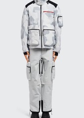 Prada Men's Tech Marble Camo Wind-Resistant Jacket
