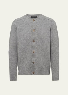Prada Men's Wool and Cashmere Button-Front Cardigan