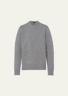 Prada Men's Wool-Cashmere Logo Sweater
