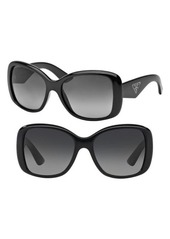 Prada 'Oversized Glam' 57mm Polarized Sunglasses