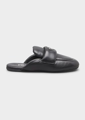 Prada Padded Lambskin Loafer Mules