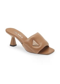 Prada Padded Leather Slide Sandal
