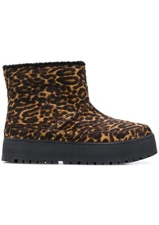 PRADA padded leopard ankle boots