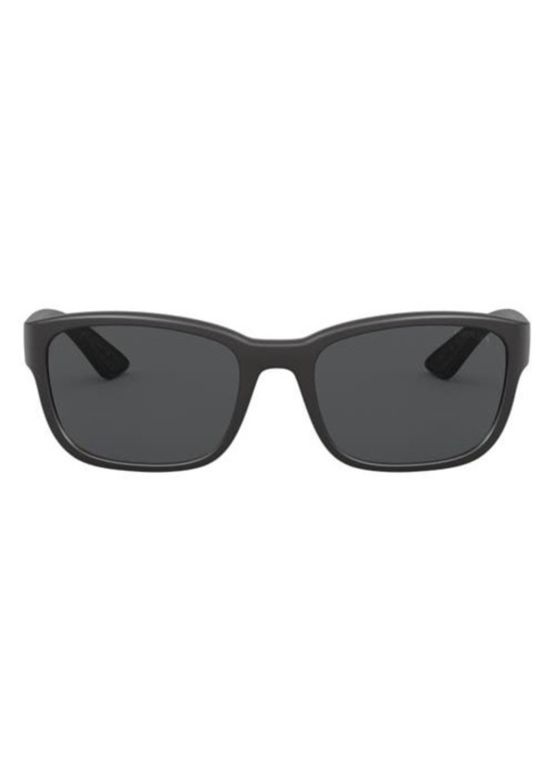 Prada Pillow 57mm Rectangle Sunglasses