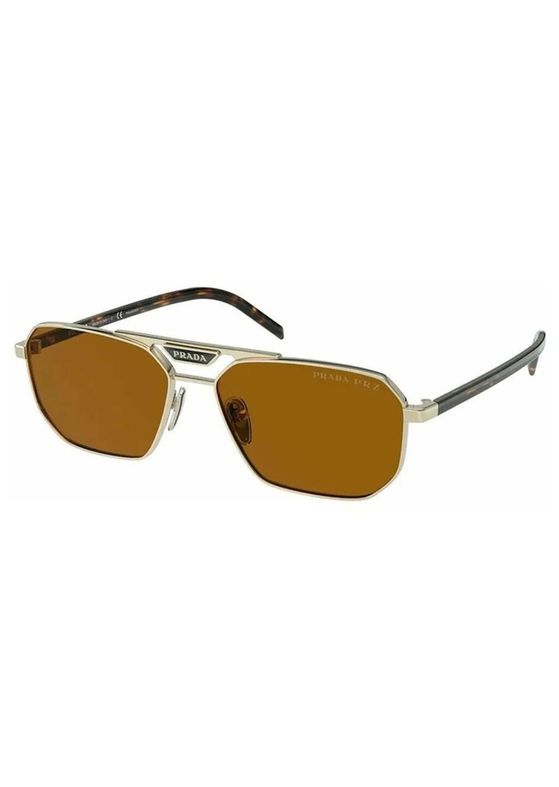 Prada PR 58YS ZVN5Y1 57mm Unisex Rectangle Sunglasses