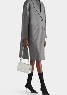 Prada Prince de Galles Plaid Wool Coat