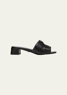 Prada Quilted Leather Slide Sandals