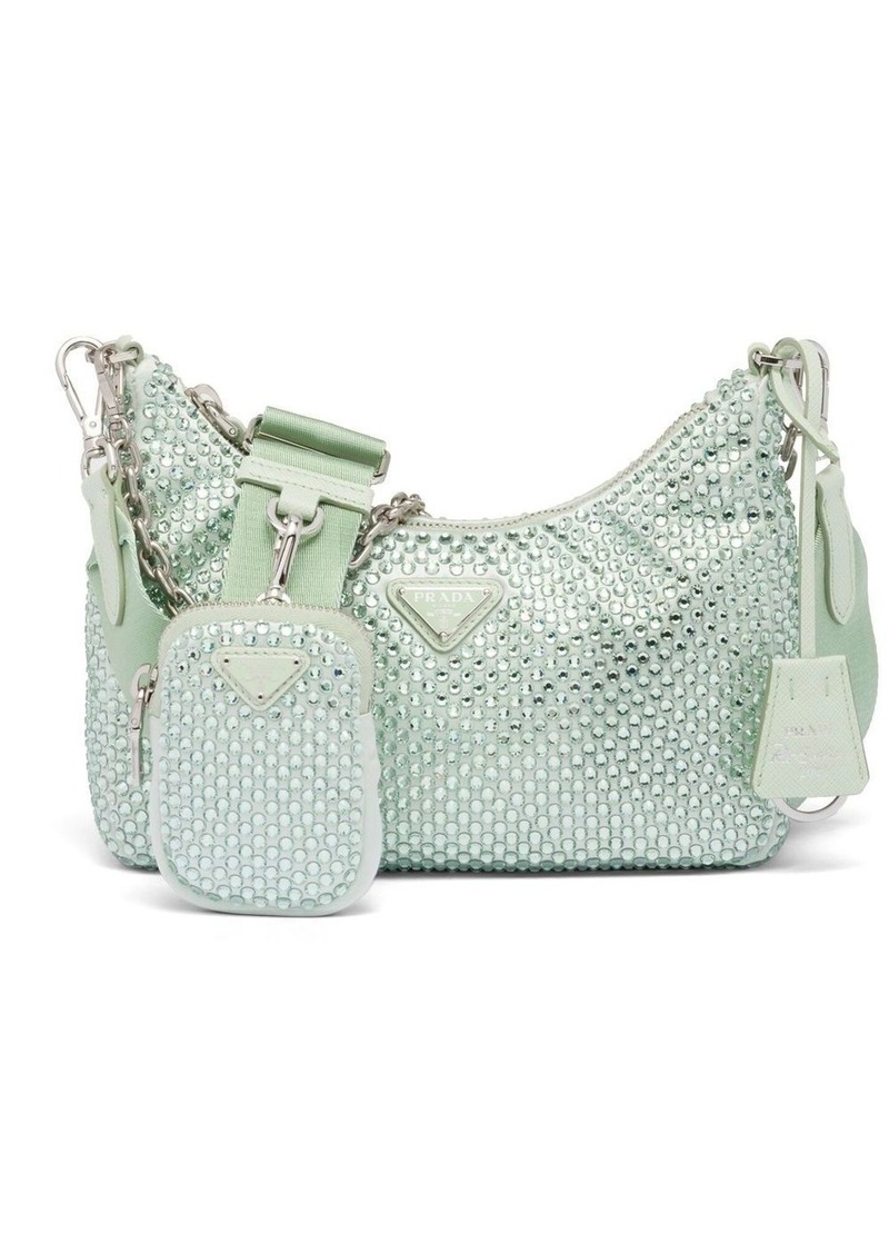 Prada Re-Edition 2005 crystal-embellished shoulder bag