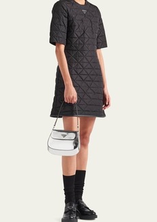 Prada Re-Nylon Quilted Mini Dress