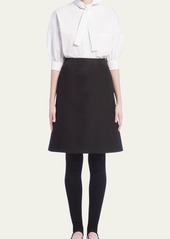 Prada Re-Nylon Solid A-Line Skirt
