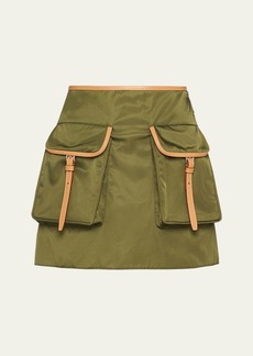 Prada Re-Nylon Utility Pocket Mini Skirt