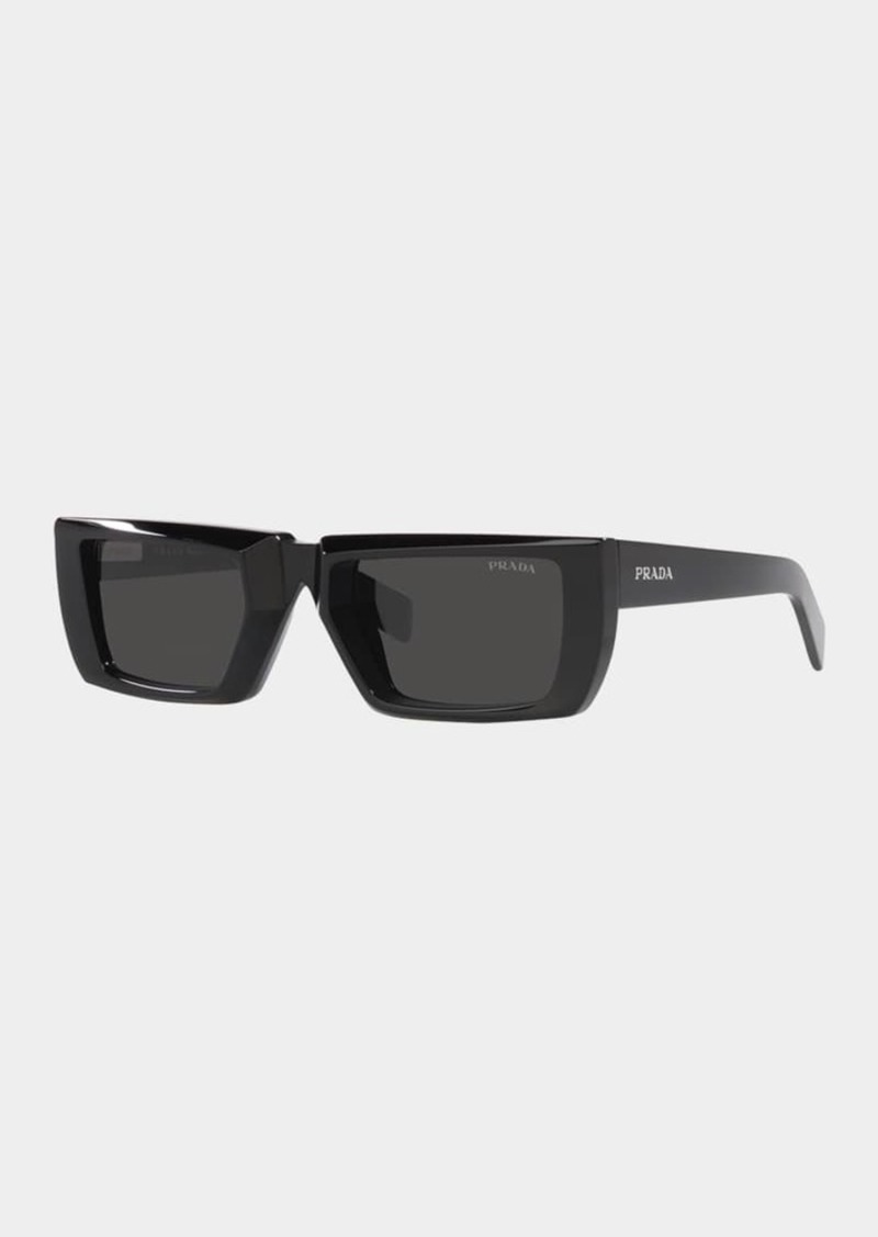 Prada Rectangle Acetate Sunglasses