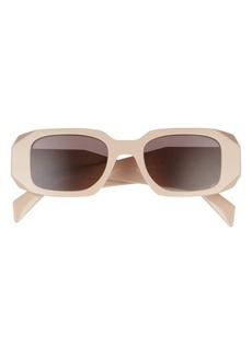 Prada Runway 49mm Rectangular Sunglasses