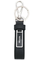 PRADA Saffiano logo key chain